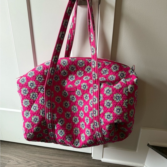 Vera Bradley Pink Floral Small Duffle Bag - Picture 1 of 10